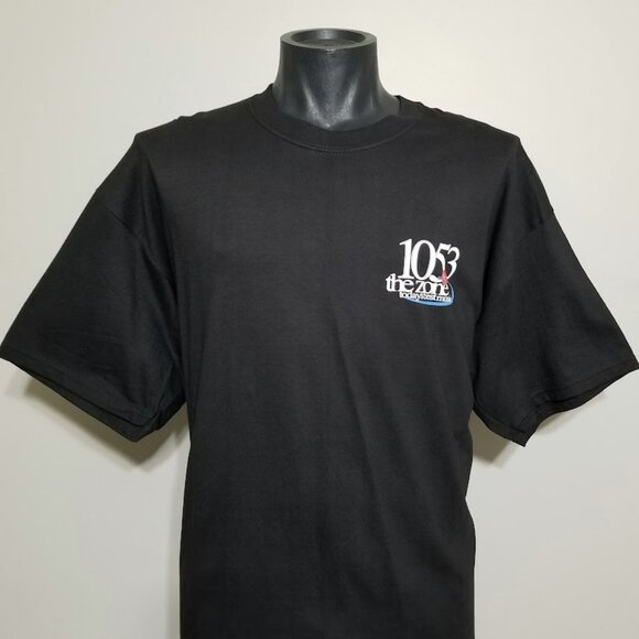 The Zone 105.3 Radio Promo T Shirt XL NOS Vtg Y2k Today's Best Music New Orleans - Picture 2 of 10